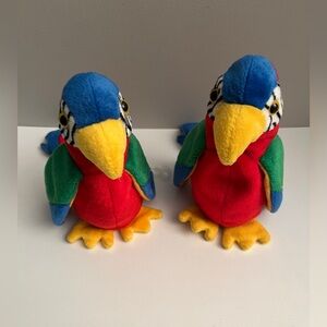 Ty Beanie Baby plush toy named Jabber the Parrot. 
Release Date: 1998, retired
